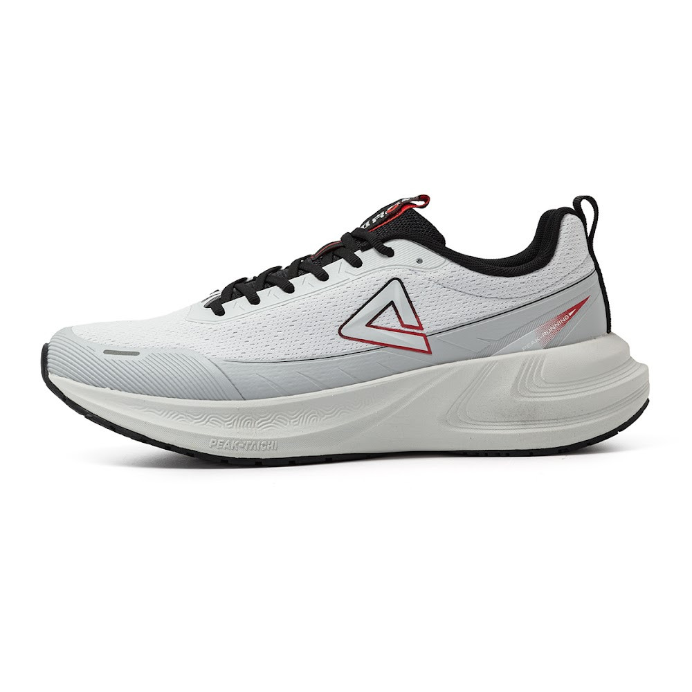 CUSHION RUNNING SHOES-LT.GREY/BLACK