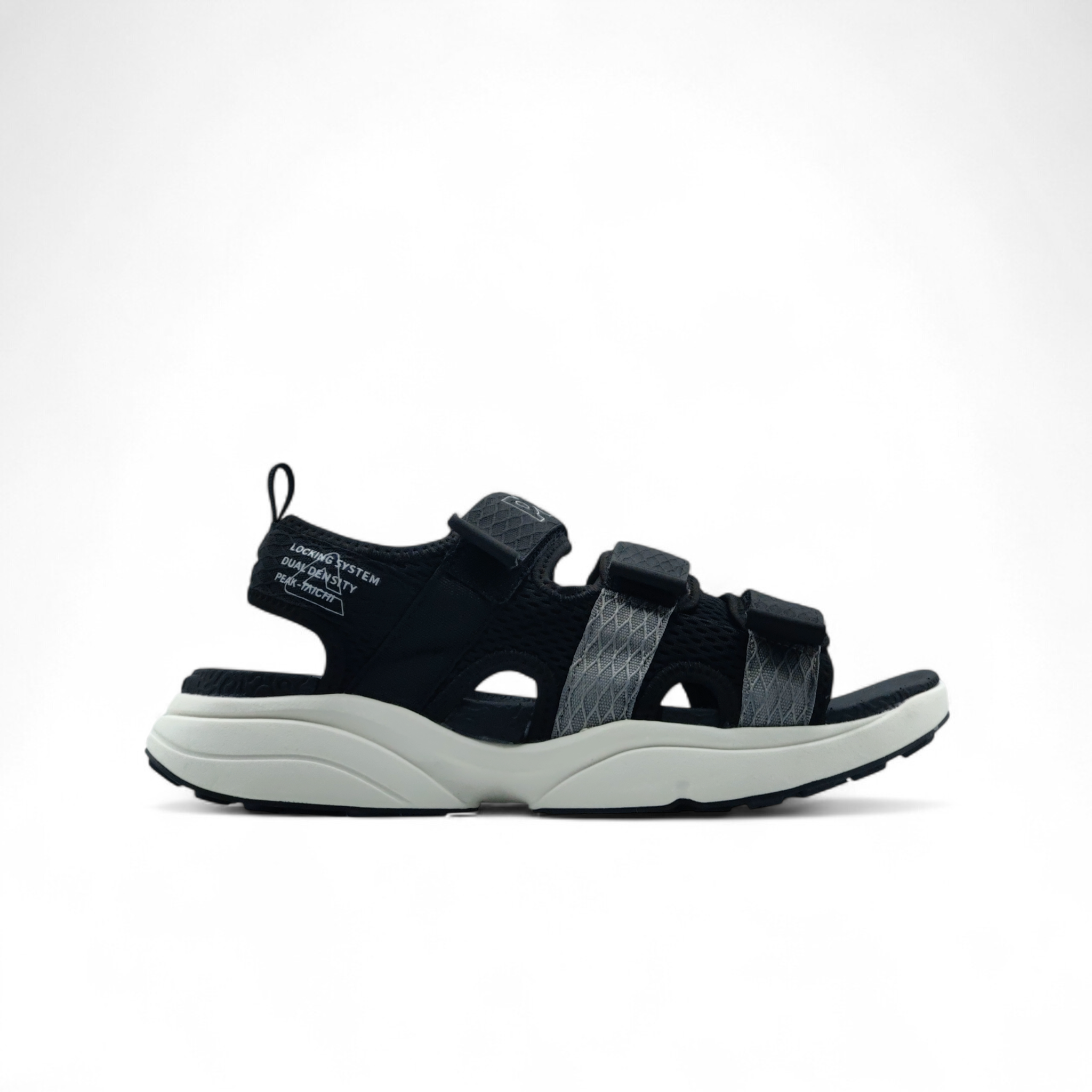 SANDALS-BLACK/GREY/MILKY WHITE