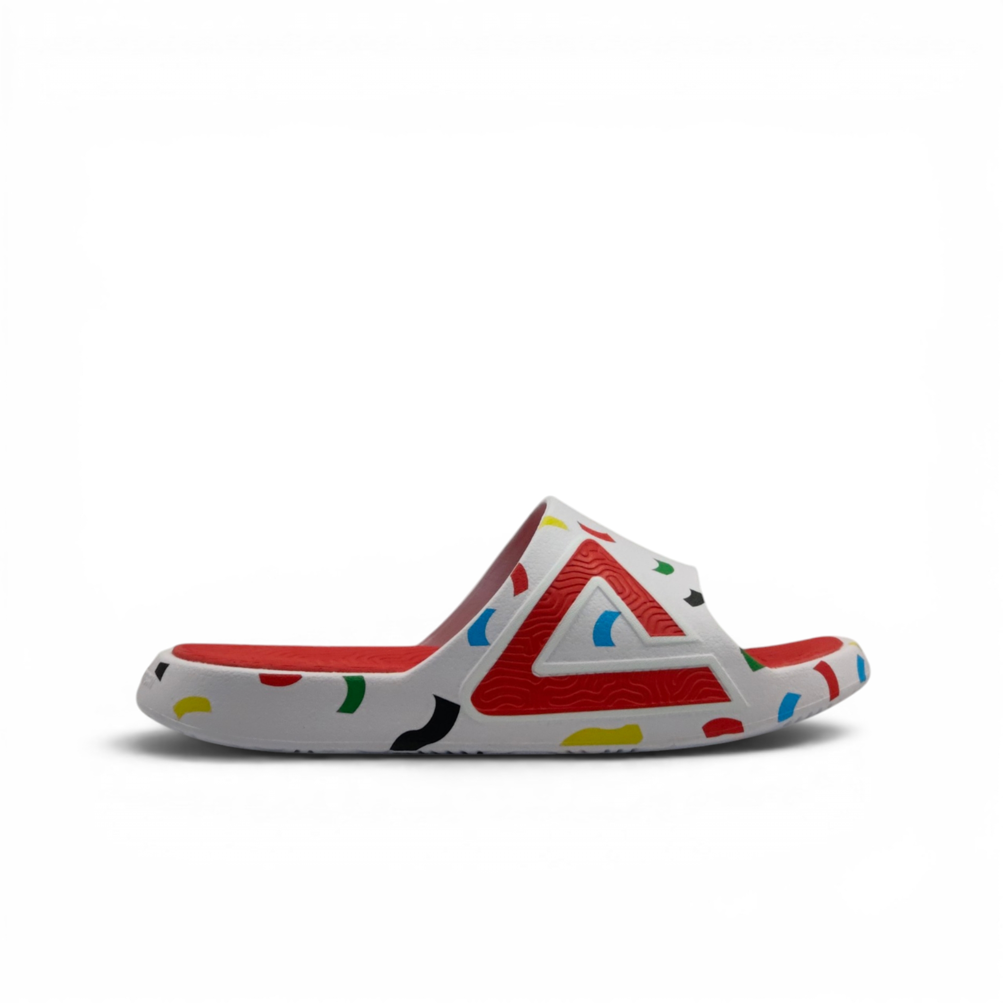 SLIPPERS WHITE/RED