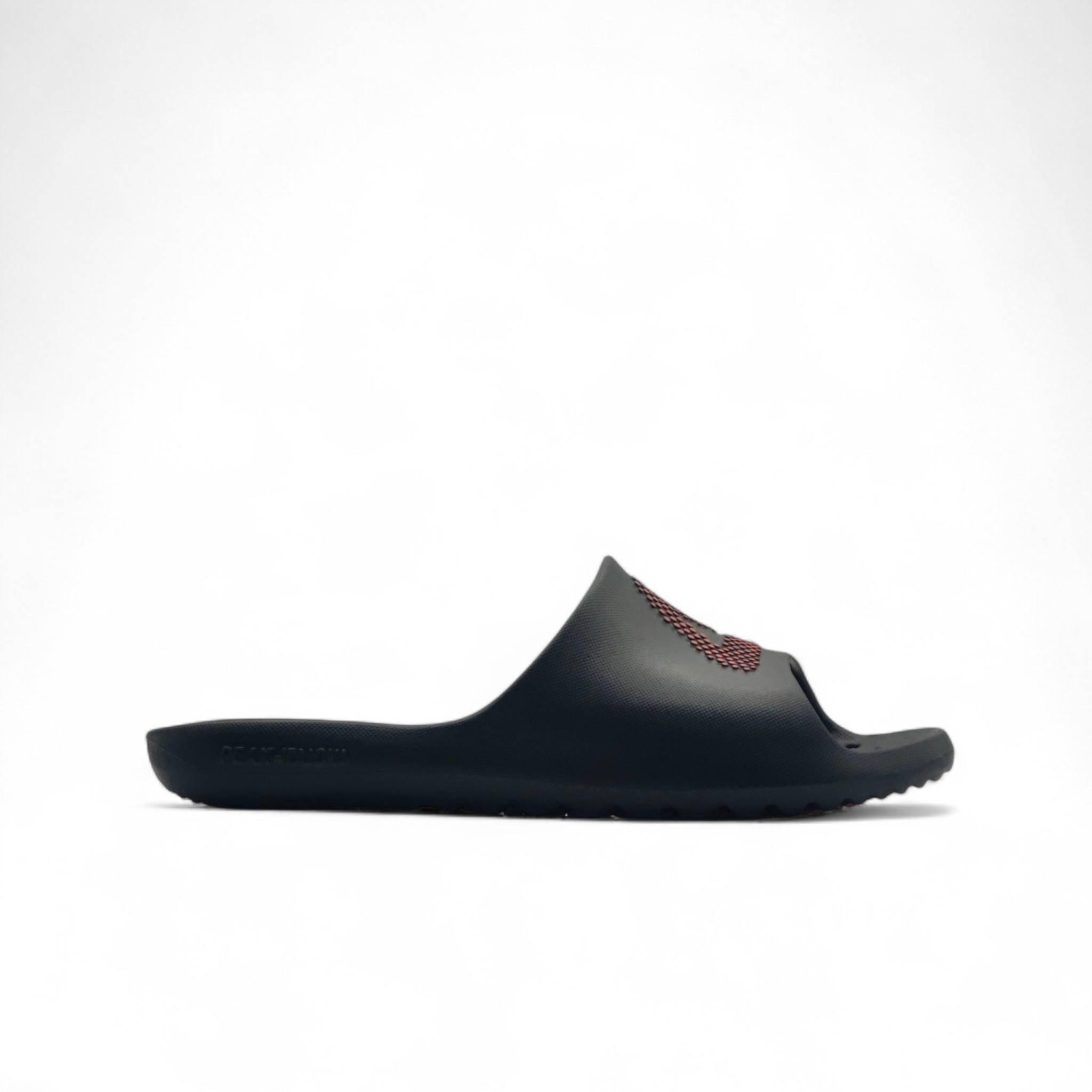 SLIPPERS BLACK/ORANGE RED
