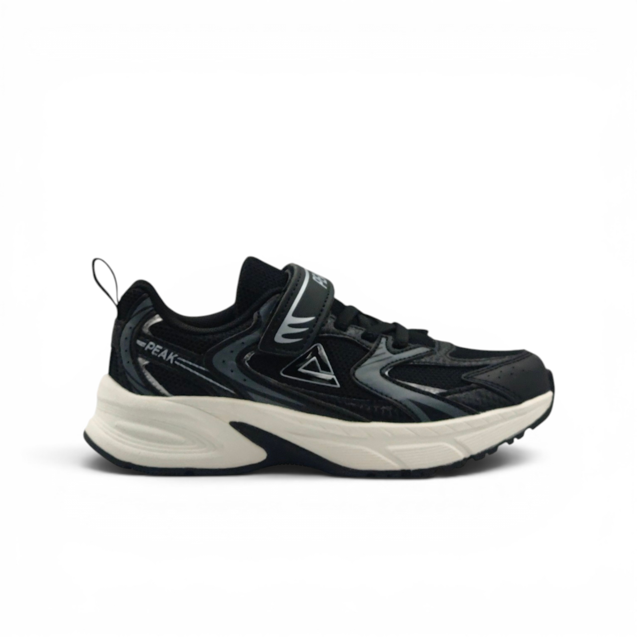 KIDS CASUAL SHOES_BLACK/MILK WHITE