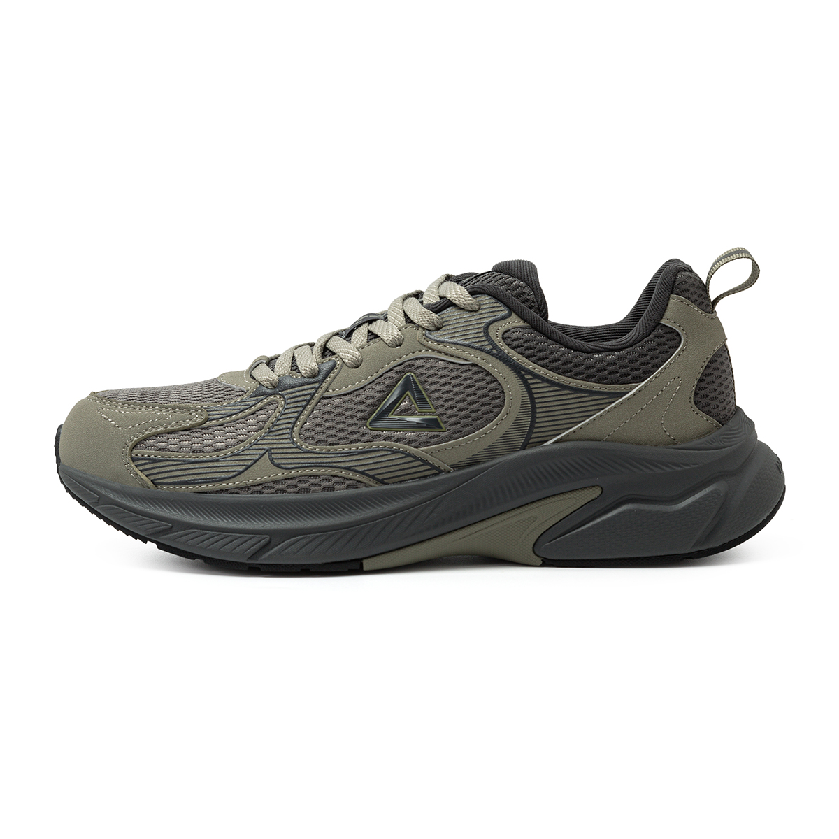 TRAINING RUNNING SHOES-ASPHALT GREEN/MAGNETIC GREY
